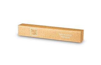 Зубной набор <br>коричневая картонная коробка