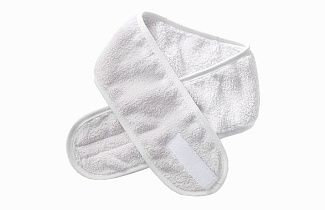 Повязка на голову для SPA <br>махровая белая