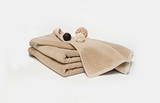 Махровое полотенце для гостиниц 500г/м2, бежевое