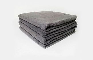 Махровое полотенце для гостиниц 450г/м2, серое