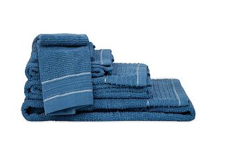 Махровое полотенце Roya <br>450г/м2, синий